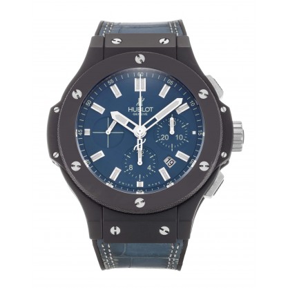 44 MM Blue Dials Hublot 301.CI.5190.GR Replica Watches With Black Ceramic Cases For Men