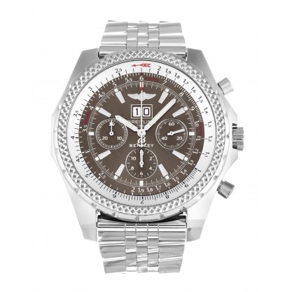 Bronze Dials Breitling Bentley 6.75 A44362 Replica Watches With 48.8 MM Steel Cases